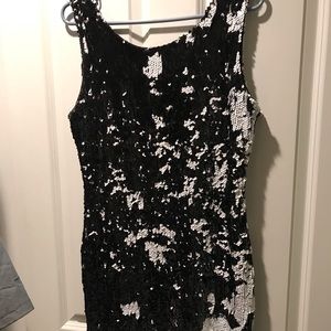 Mini full sequined body on dress